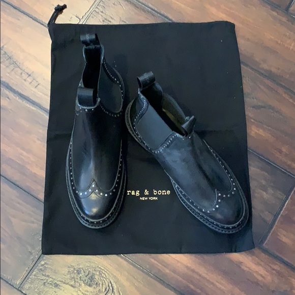 New! Rag & Bone Benson Boot - Black Studded - Picture 3 of 7